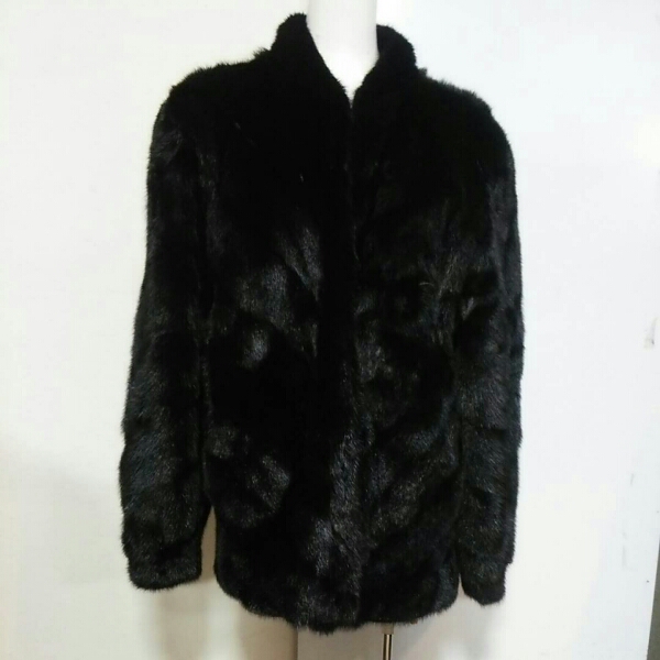 SAGA MINK☆V風ライン Ｆ☆サガ ミンク毛皮コート