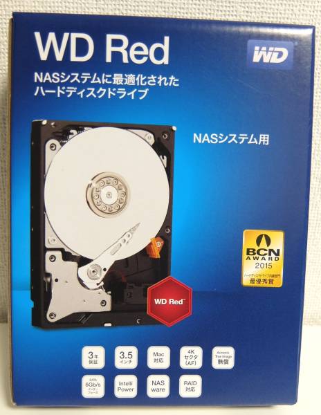 未使用品 Western Digital WD80EFZX [8TB]