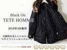 ■T3553■新品 Blackon テットオム 3WAY中綿迷彩モッズコートL黒