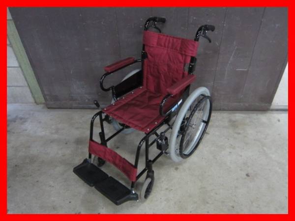 ◆片山 自走式 車椅子 KW-205◆軽量/折りたたみ/中古#911