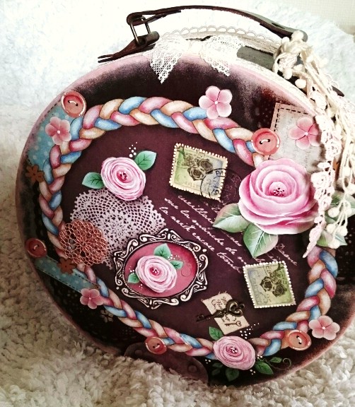 送料無料★　薔薇のトランク