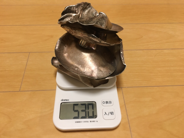 純銀 SILVER1000 銀杯 ジャンク 530グラム 潰し つぶし