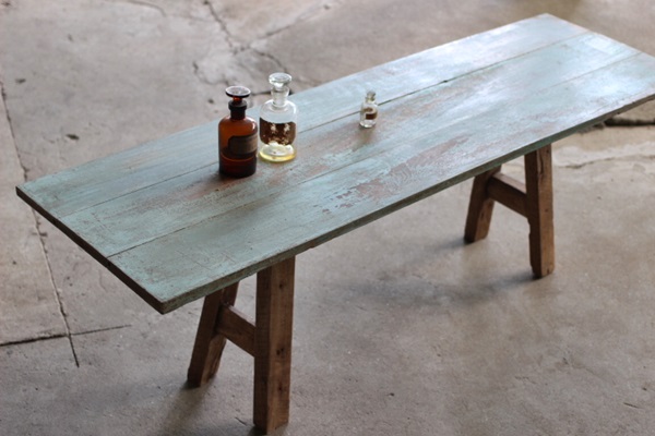 TB526オールドチーク 古材 天板 143×43◇無垢/テーブル/ベンチ