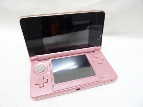 中古】任天堂 NINTENDO 3DS ミスティピンク A完動品3DS本体SDカード