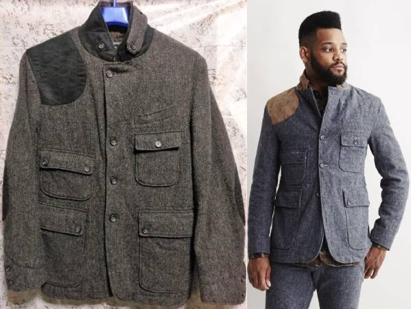 ENGINEERED GARMENTS 14AW ツイードJACKETワークSベッドフォード