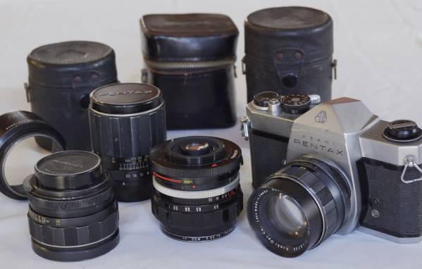 ペンタックスPENTAX SL レンズ4本付き カメラ、光学機器 フィルム