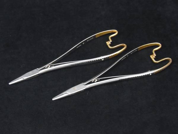 ● ピンセット 2点まとめて/ステンレス/固定/器具/盆栽/盆景