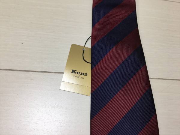 Kent IN TRADITION ネクタイ エンジ×ネイビー A新品 VAN JAC
