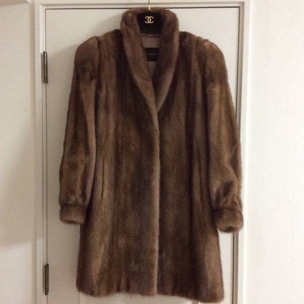 SAGA MINK サガミンク ミディアム コート size13 茶 ミンク
