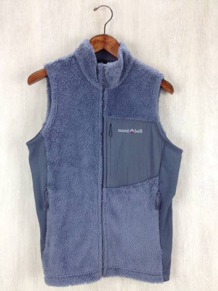 mont-bell◆ベスト/L/ポリエステル/GRY/無地
