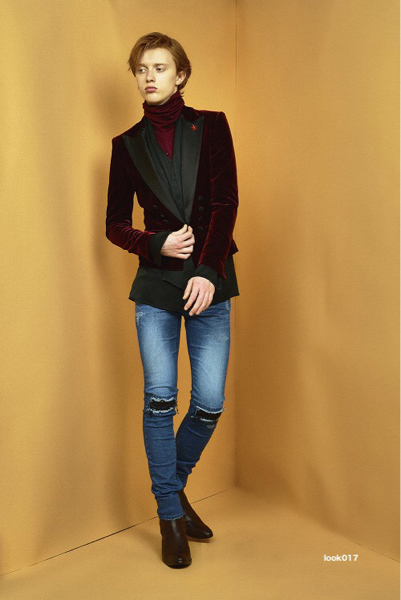 2016AWガラアーベント定番タートルネック黒サンローランパリ