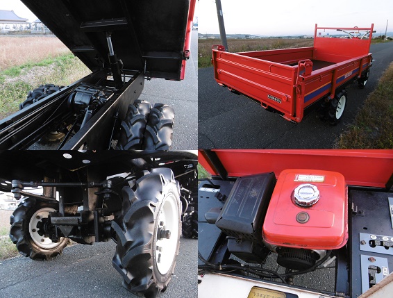 ヤンマー セル付運搬車 FG182 最大500kg 四輪ダブルタイヤ デフロック付 三方開き Yahoo!オークション - 【引取限定】愛知県 ヤンマー 運搬車 FG182 セル