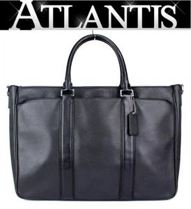 コーチ COACH ブリーフケース ビジネスバッグ レザー 黒