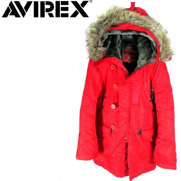 AVIREX アビレックス N-3B フライトジャケット 赤 レッド