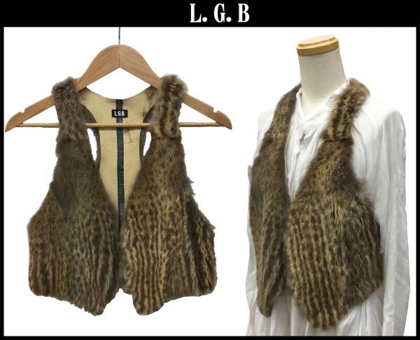 LGB ifsixwasnine VEST レザー ファーベスト ジレ シャツ HYDE着 00s