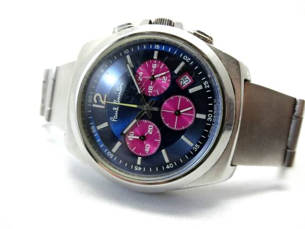 ジャンク！4.4万！ポールスミス腕時計paul smithクロノグラフ