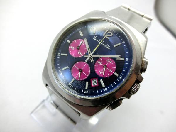 ジャンク！4.4万！ポールスミス腕時計paul smithクロノグラフ