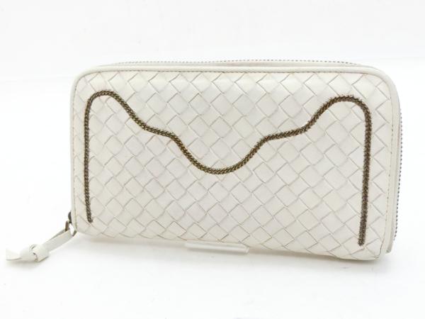 ◆Y5940 ボッテガ イントレ レザー ラウンドファスナー 長財布