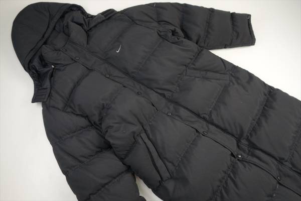 241 ナイキ NIKE ナイロン 着脱フード付ダウンベンチコート XL