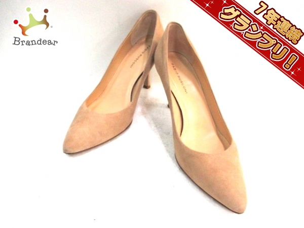 ファビオルスコーニ パンプス 36 レディース ベージュ スエード