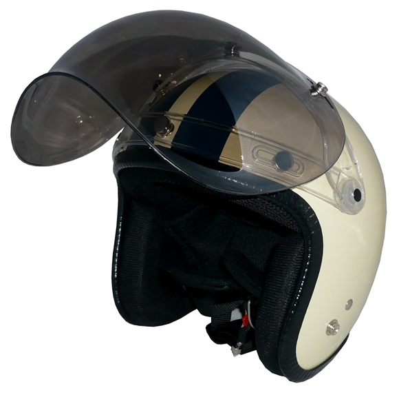 スモールＪＥＴ(アイボリ/紺)+スモークミラー３点セット大型対応