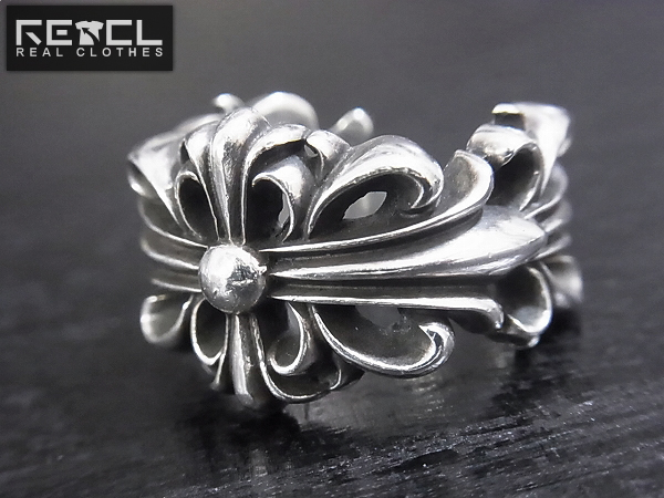 CHROME HEARTS/クロムハーツ ダブルフローラルクロスリング