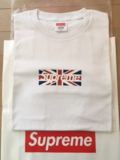 新品！希少！サイズS！supreme London Union Jack box logo tee