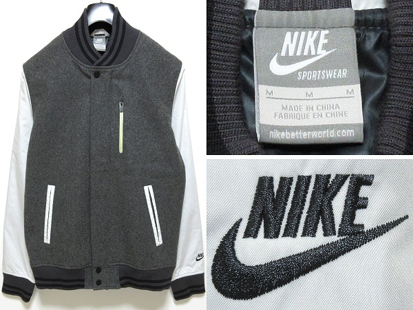 美品NIKEナイキNSW袖切替デストロイヤージャケットMスタジャン