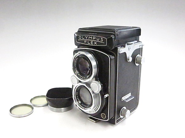 OLYMPUS Flex 二眼レフカメラ オリンパスフレックス 二眼レフカメラ 1:2.8 f=7.5cm 5名27 OLYMPUS