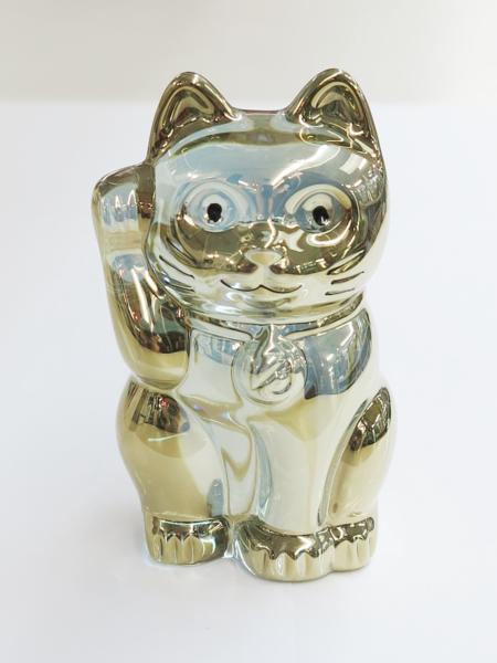 【03】1円～★バカラ★招き猫 ゴールドラッキーキャット★訳有り