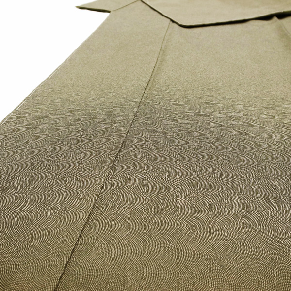 ◆みやがわ e17.丹後ちりめん オリーブグリーン 江戸小紋 鮫 (M)