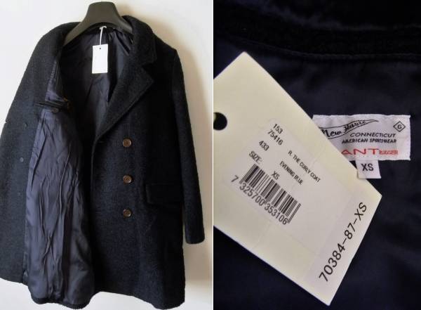 新品”GANT RUGGER ガントラガーカーリーコートｘｓ/チェスター
