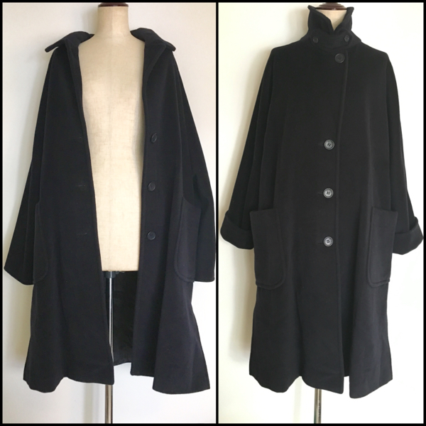 マックスマーラ MAXMARA ウール コート ネイビー 2way