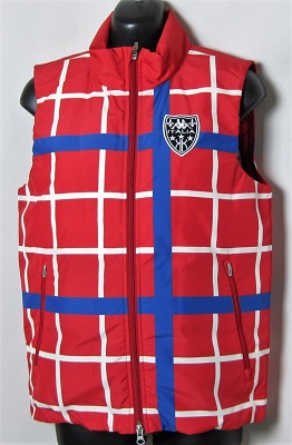 カッパゴルフ/Kappa　定2.4万 ダウンベスト/M/新品/赤