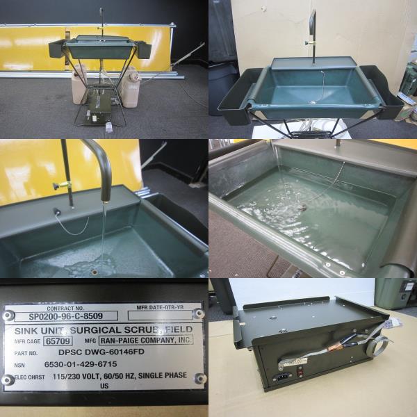 ヤフオク年末/米軍放出/シンク 組立て式洗面台 流し台 AL16UM キャンプ