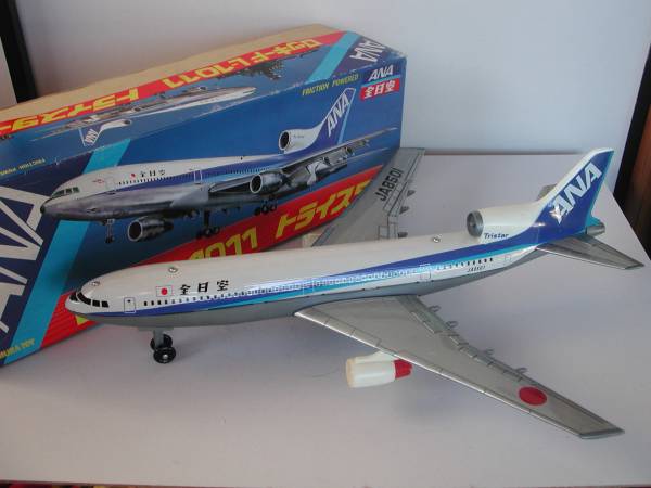 ブリキ/全日空 ジャンボジェット トライスター 全日空 トライスター L-1011 ロッキード ブリキ - 野村トーイ 模型