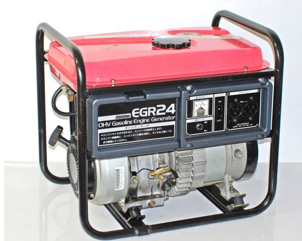Shindaiwa 新ダイワ OHVガソリンエンジン発電機 EGR24 50Hz 中古 新