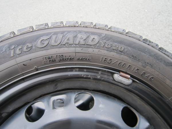 VW ポロ 6R 純正ホイール スタッドレス 4本セット 185/60R15