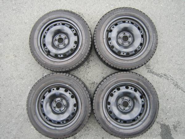 VW ポロ 6R 純正ホイール スタッドレス 4本セット 185/60R15