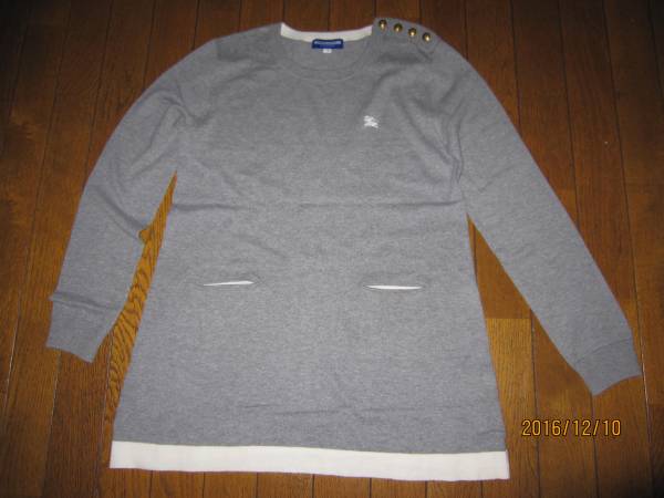 バーバリー・ブルーレーベル☆バイカラー・ニットチュニック３８