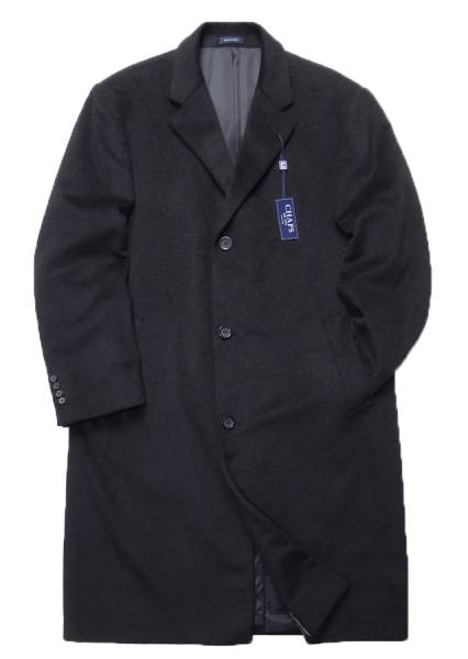 新品★CHAPS チャップス 厚手ウール チェスターコート 黒 XXL