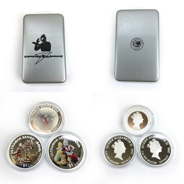 中古】☆ウルトラマン40周年記念コイン 銀貨3種セット*L17 【公式通販】
