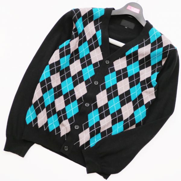 666 トリプルシックス アーガイル ニット セーター S パンク