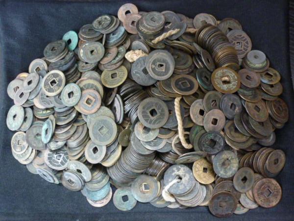 ◆H-43590 寛永通宝 古銭 穴銭 まとめて 1000枚 無選別 大量出品