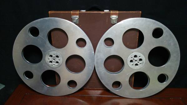 16ミリフィルム用◆6000フィート◆長尺リール2本◆ケース◆中古