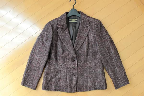 極美品】レリアン Leilian ツイード ジャケット 13＋ 伊製 tqe