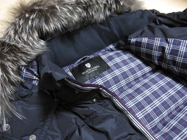 ブラックレーベルクレストブリッジ☆新品！ダウンJK 紺 L