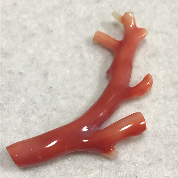 【天然本珊瑚】枝サンゴ45.039ct/62.8×33.8×7.4㎜ソ付き 裸石