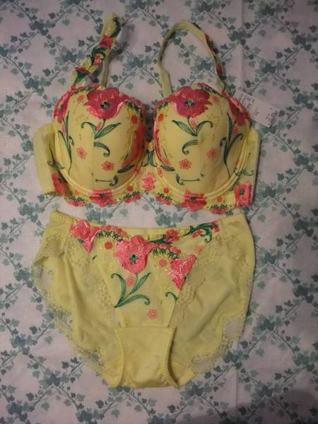 ○トリンプ ジュエリング 華やか ブラジャー・ショーツ F70+M YH