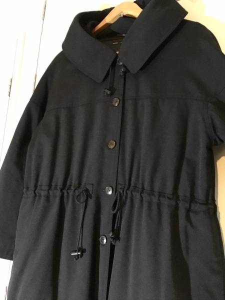 HACHE アッシュ ロングコート made in Italy パーカー 黒 40